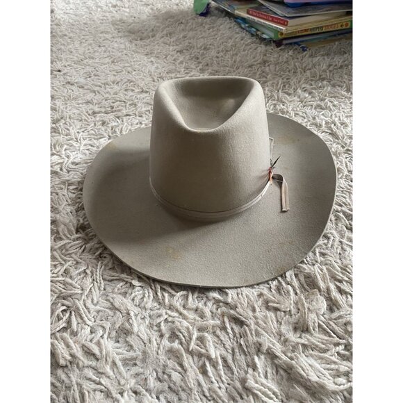 Vintage Stetson John B. Open Road 4X Beaver xxxx Felt Hat 6 3/4 Cowboy Western - Picture 8 of 16